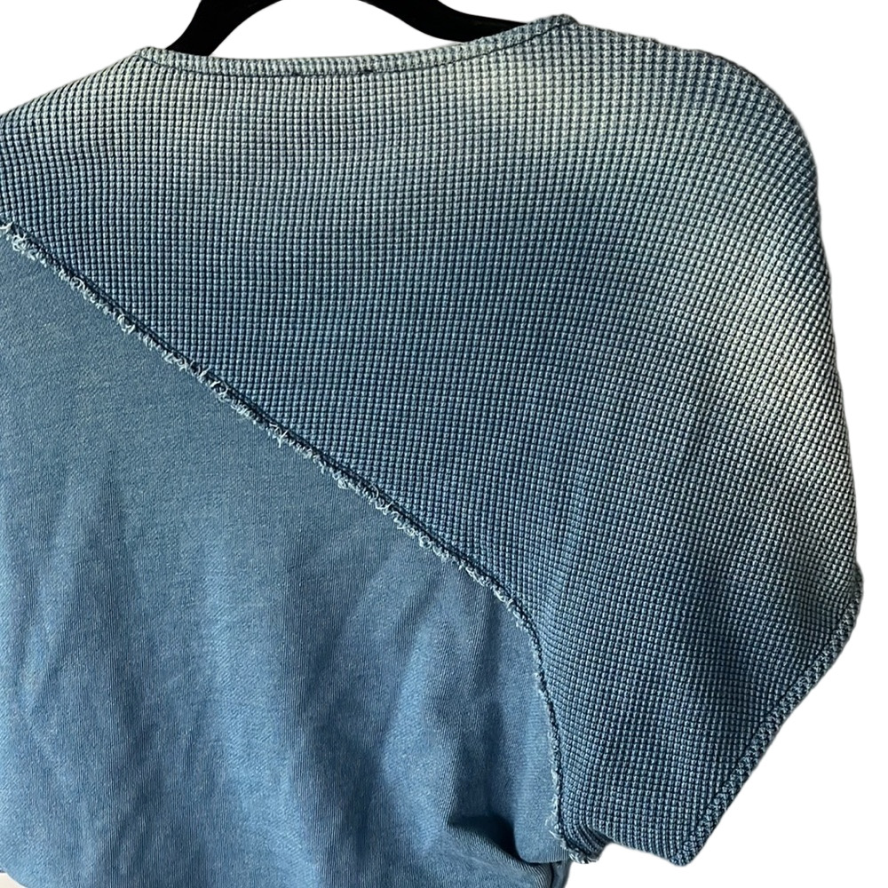 Atlein Asymmetrical Blue Knit Dress Architectural Minimalist Blue size small - Picture 8 of 13